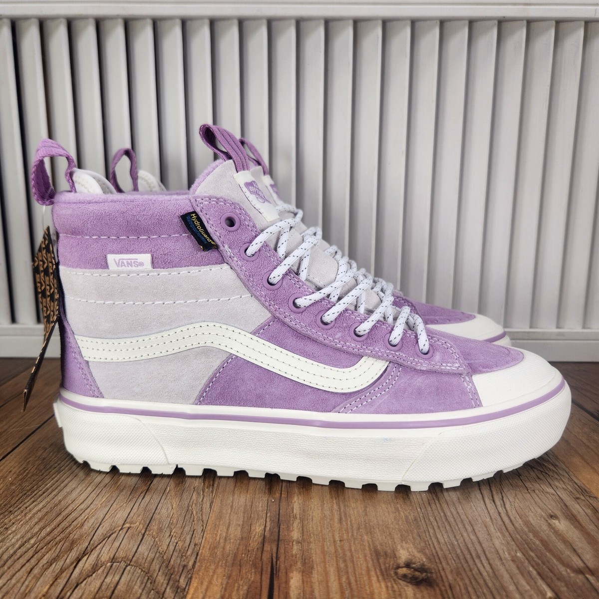 VANS Sk8-Hi MTE-2 Womens Sz Purple White Cold Weather Insulated
