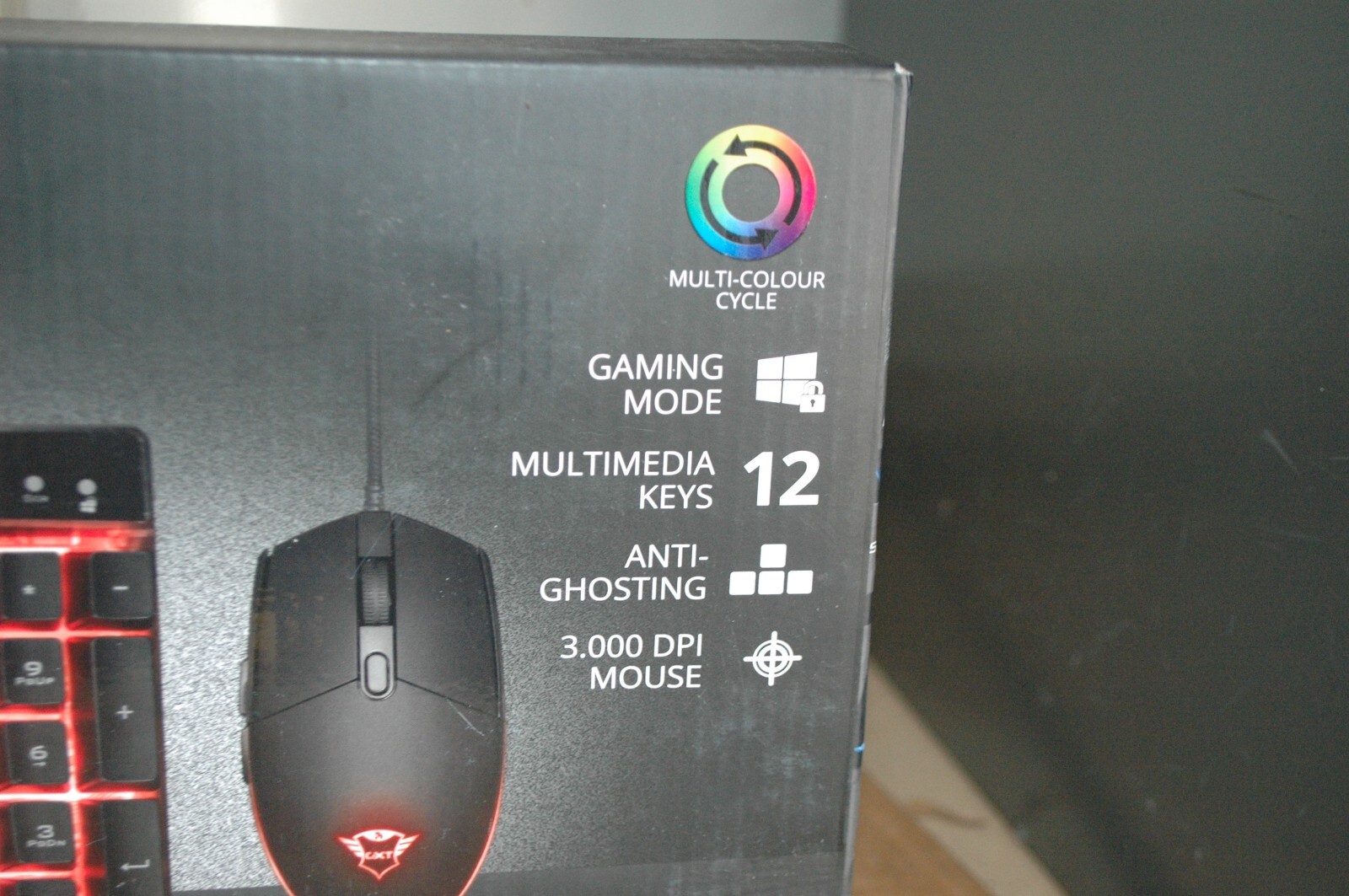 TRUST AZOR GTX 838 GAMING COMBO MOUSE AND KEYBOARD eBay