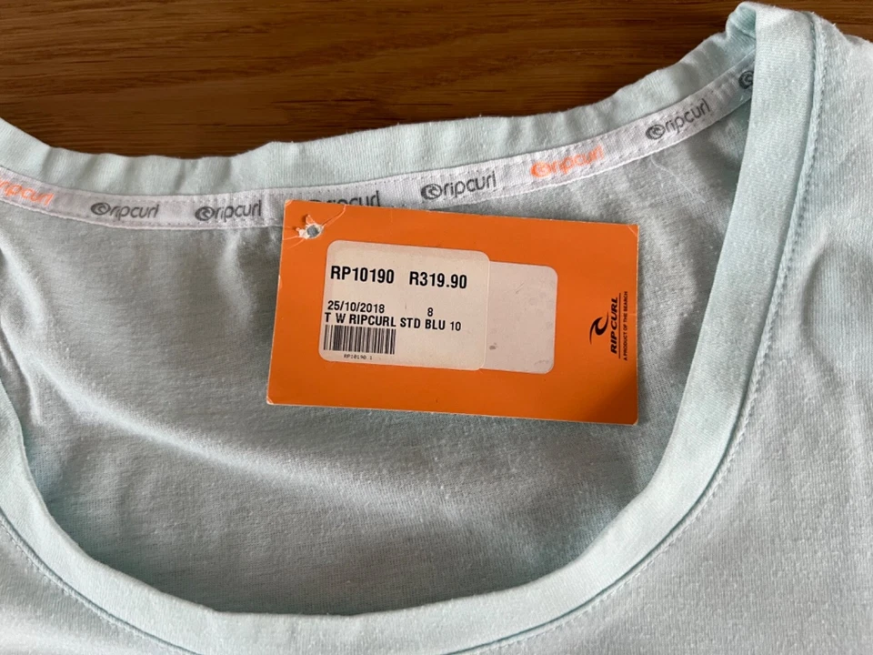 RIPCURL+++ T-Shirt Gr. XS in türkis mit Motiv mit Etikett - Bild 4 von 4