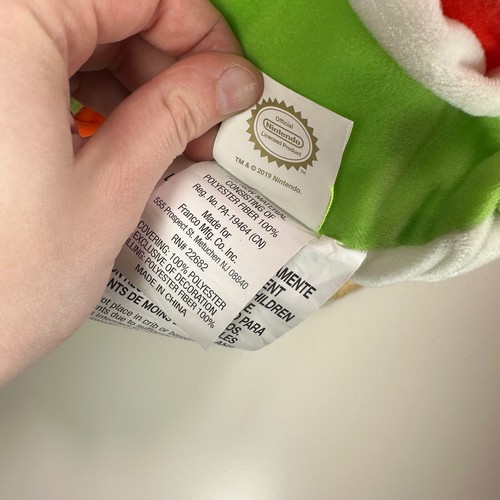 Super Mario Bros Yoshi Plsuh 22" Large Turtle Nintendo 2019 Shell Pocket - Bild 8 von 8