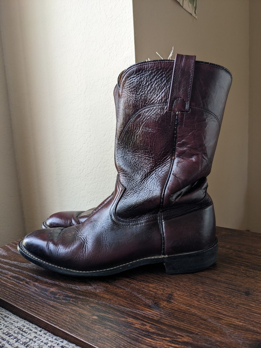 Acme brown leather cowboy boots men’s 9.5 1960 main image 2
