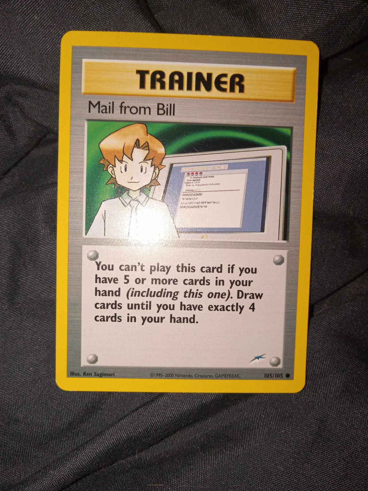 Pokemon Card 1st Edition Neo Destiny Mail from Bill 105/105 Near Mint