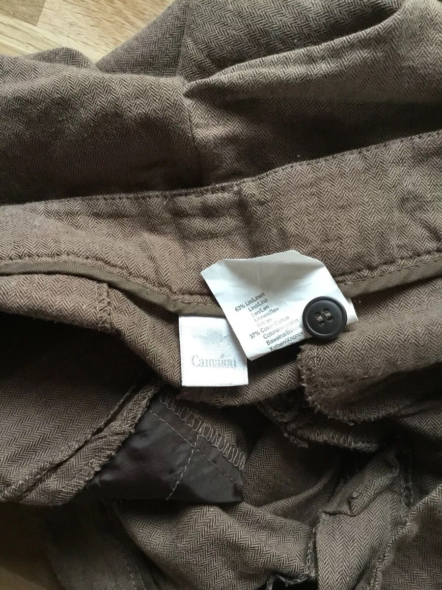 Pantalon straight en lin et coton - beige | be normal