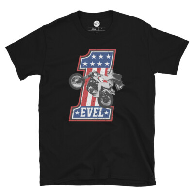 Evel Knievel -Join Our Team #1 Men's Motorcycle Tee