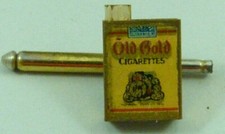 Cravatta Vintage Vecchia Oro Sigaretta Pubblicità Promozione Costume Gioielli
