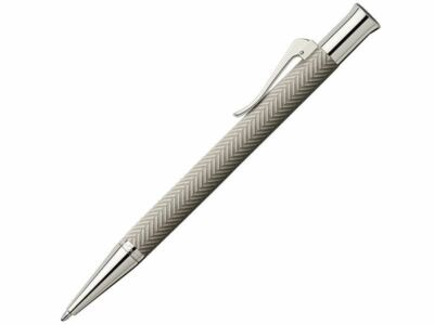 Graf Von Faber Castell Light Grey Guilloche Ciselé Ballpoint Pen (#146732)