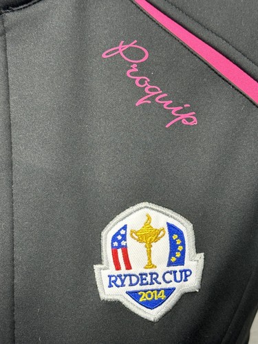 Proquip Bodywarmer 2014 Ryder Cup Wind 360 Sleeveless Gillet Size S Black Pink - Picture 4 of 9
