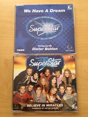 DSDS We have a dream & Believe In Miracles By Dieter Bohlen 2 X CD Maxi