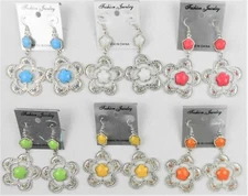 Lot of 6/12 wholesale jewelry lot Chandelie style fashion drop/dangle earrings  