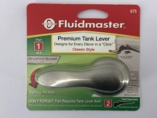 FLUIDMASTER 675 TOILET TANK FLUSH LEVER, CLASSIC STYLE, BRUSHED NICKEL FINISH