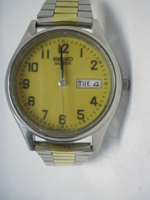 seiko yellow dial watch