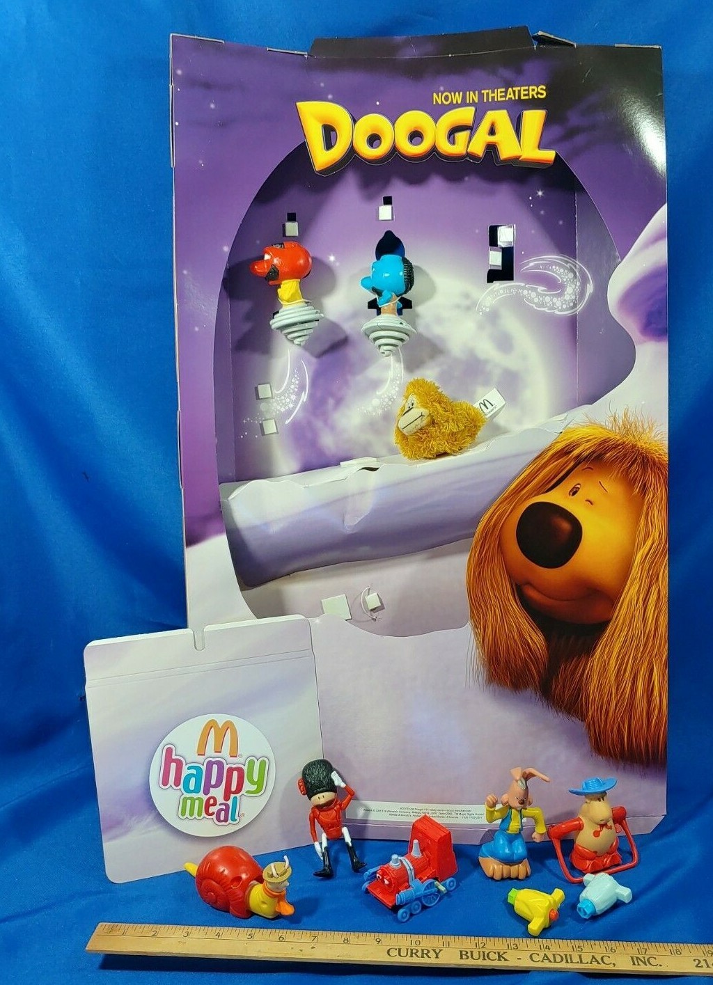 Doogal 200506 Disney movie McDonald's Happy Meal Store Display Toys