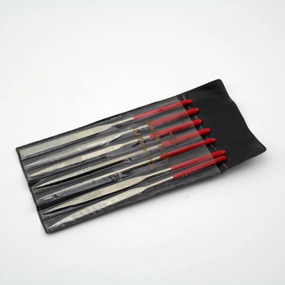 7Pcs 6 inch 160 MM x 4MM Diamond Coated FLAT File Titanium Watch Jewelry Repair - Image 4 of 4