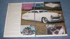 1950 Mercury Coupe Custom Led Sled Vintage Article Heaven Forbid --from 1995--