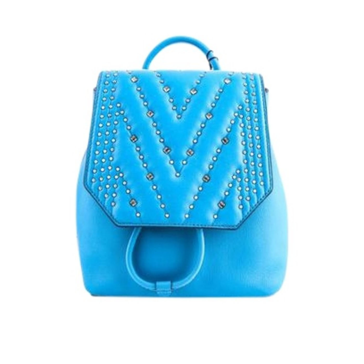 mcm blue mini backpack