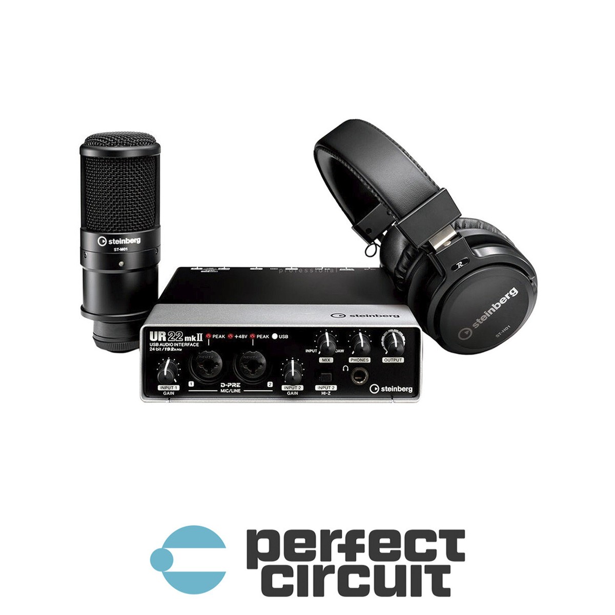 Steinberg UR22 MKII Recording Pack Bundle INTERFACE - NEW 