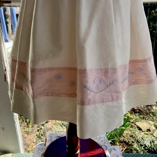 Strasburg Girls Size 24m Delicate Ivory & Pink Special Occasion Dress - Picture 12 of 13
