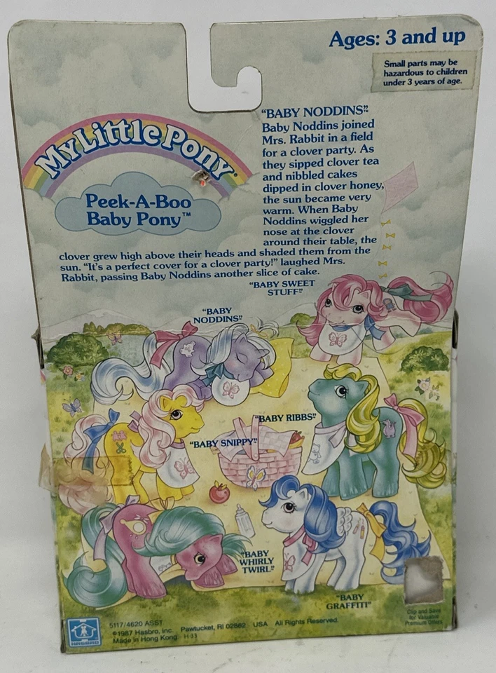 Ponis My Little Pony G1 MLP Baby Noddins Peek-A-Boo nuevos en caja Foto 2 de 4
