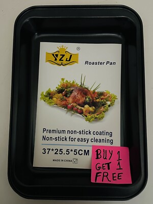 Kaufen Sie 1 erhalten Sie 1 gratis = 2 Stück Tiefer Braten Antihaft Ofen Backblech Pfanne 37*27,5*5 cm