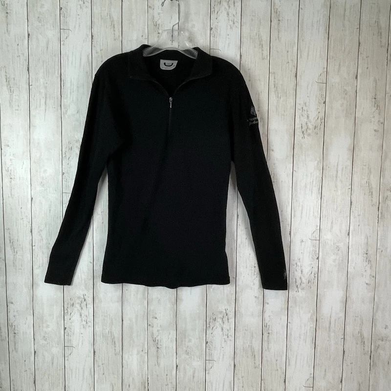 smartwool merino wool 1/4 zip long sleeve logo base-layer