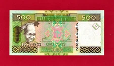 500 Francs 2006 GUINEA UNC Note (Pick-39a) Signatures: Kémoko Keita & A.K. Toure