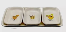 Magenta Rae Dunn Serving Dish Artisan Collection 4 Pc. Sauce Nuts Cheese Tray