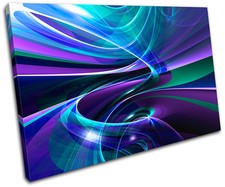 Funky Design Abstract SINGLE CANVAS WALL ART Picture Print VA