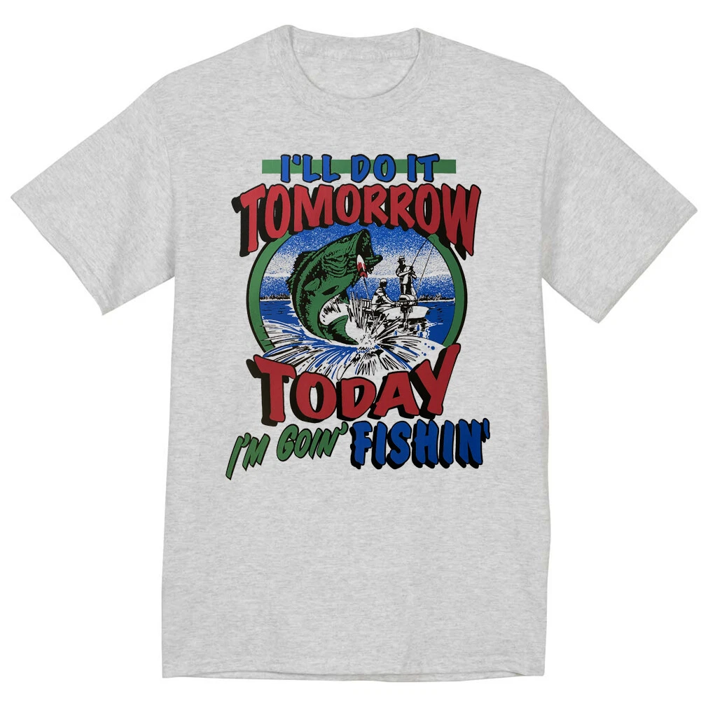 Big and Tall Funny Fishing Shirt Mens Graphic Tee Fishing Gear Gifts