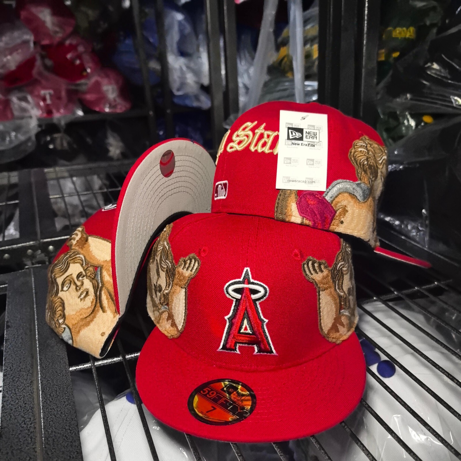 MLB Jon Stan Los Angeles Angels New Era  59FIFTY Blue Fitted Cap