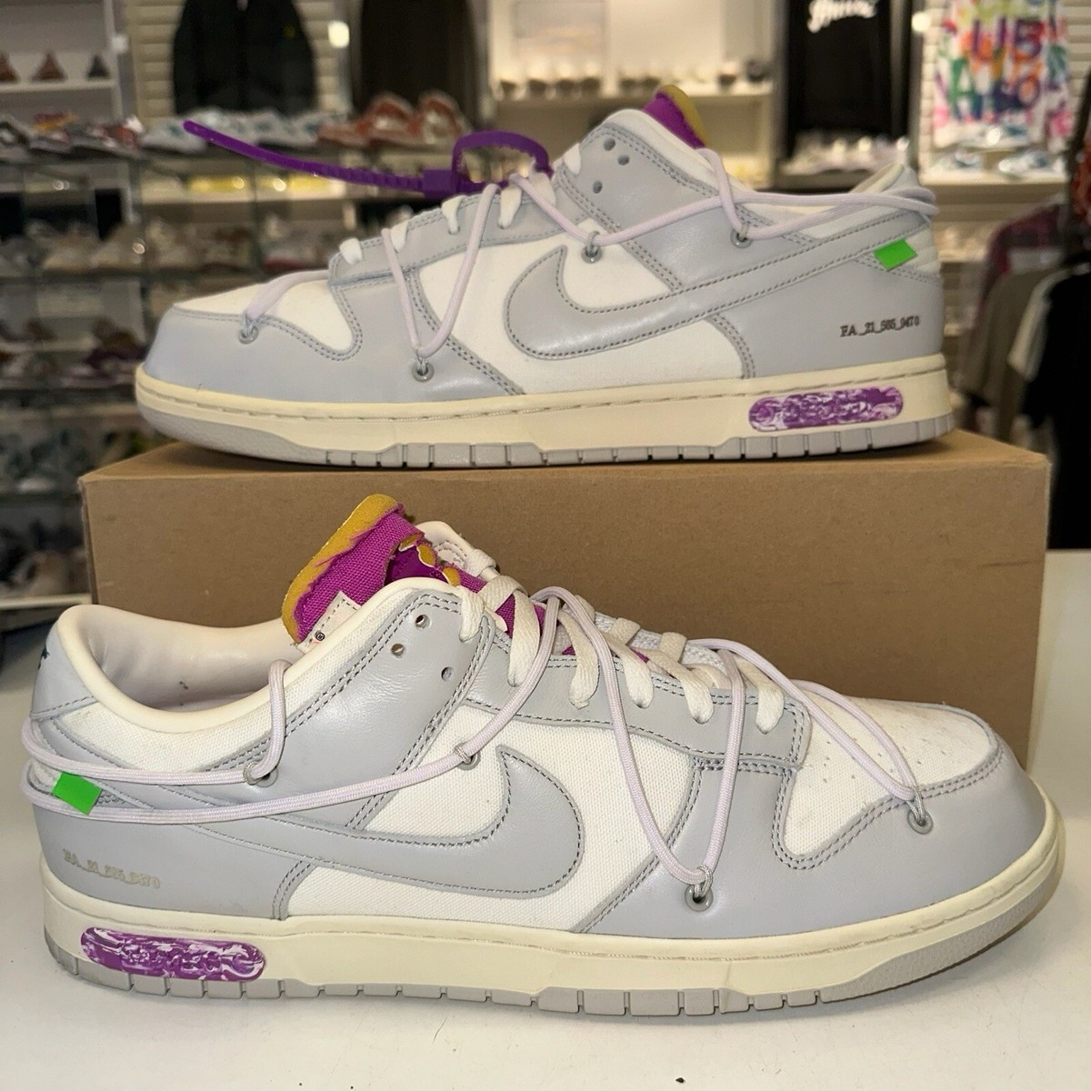 Size 15 -Nike Off-White x Dunk Low Lot 03 of 50 DM1602-118