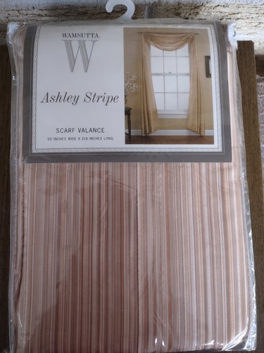 Wamsutta Ashley Stripe Scarf Valance 50X216 - Picture 3 of 6