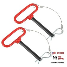 1/2" x 4" Trailer Hitch Pin, Clevis Pin Hitch with Rubber-Coated Handle,