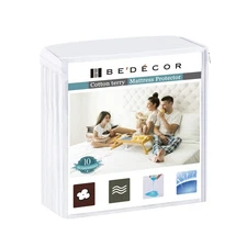 Bedecor Queen Waterproof Mattress Protector,Pee and Liquid Proof Co... Fast Ship