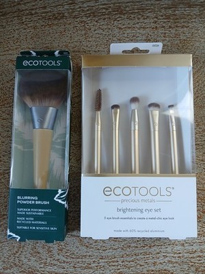 EcoTools Brightening Eye Set & Blurring Powder Brush Brand New Eco Tools 
