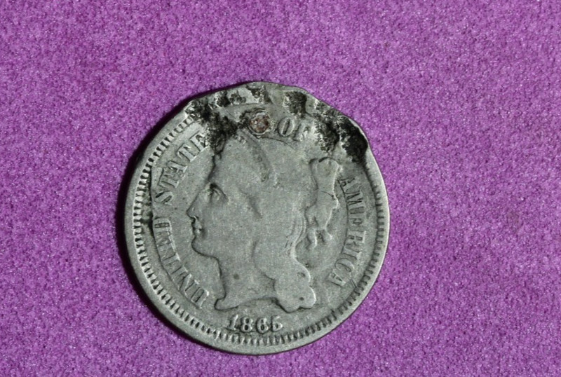 1865- III Three cent nickel -#P35068