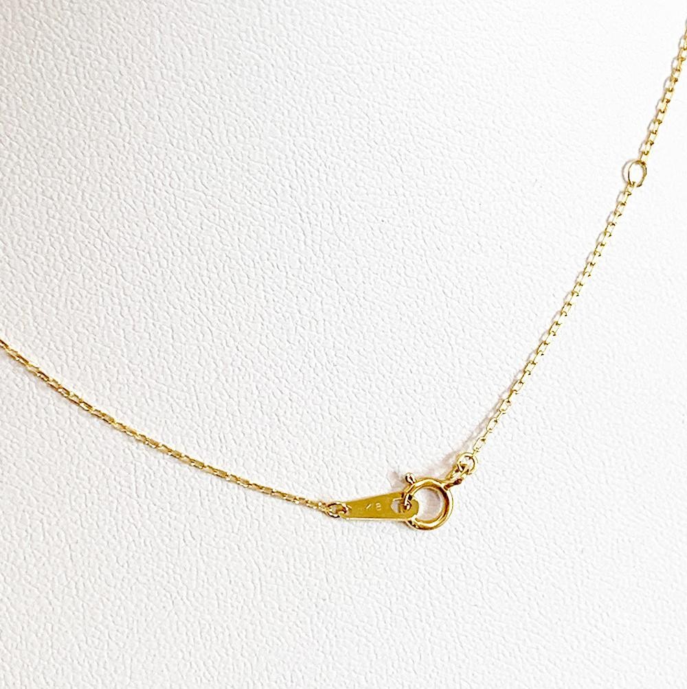Elegant✨Diamond total 0.06ct K18 pearl 6.5 necklace NG01 | eBay