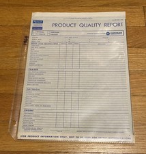 Rare 1964 Chryslerplymouth Nos Product Quality Report Mopar Factory Dealer