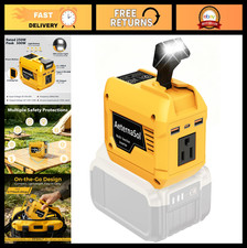 250W Power Inverter for 20V Battery, Portable DC to AC Converter, 1 Outlet, 2 US