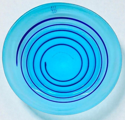 HUGE Murano LIP Marcello Furlan Centerpiece Bowl Signed 16.5  Art Glass Vtg READ