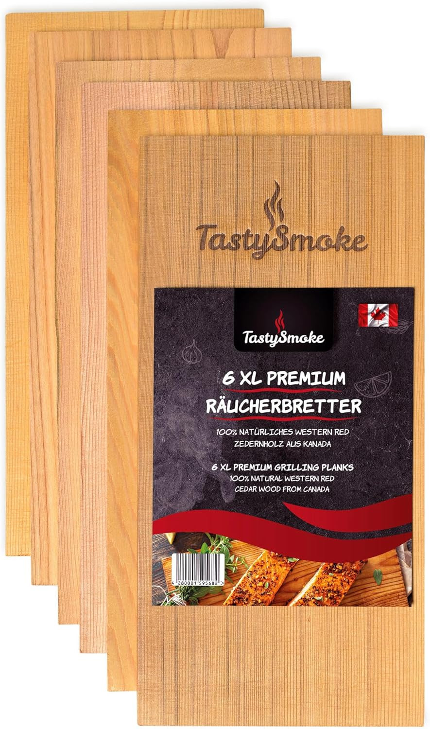 Tagliere in Legno di Cedro per Grigliatura Premium - Set 100% Naturale