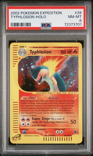 Typhlosion graded PSA 8 for sale on eBay