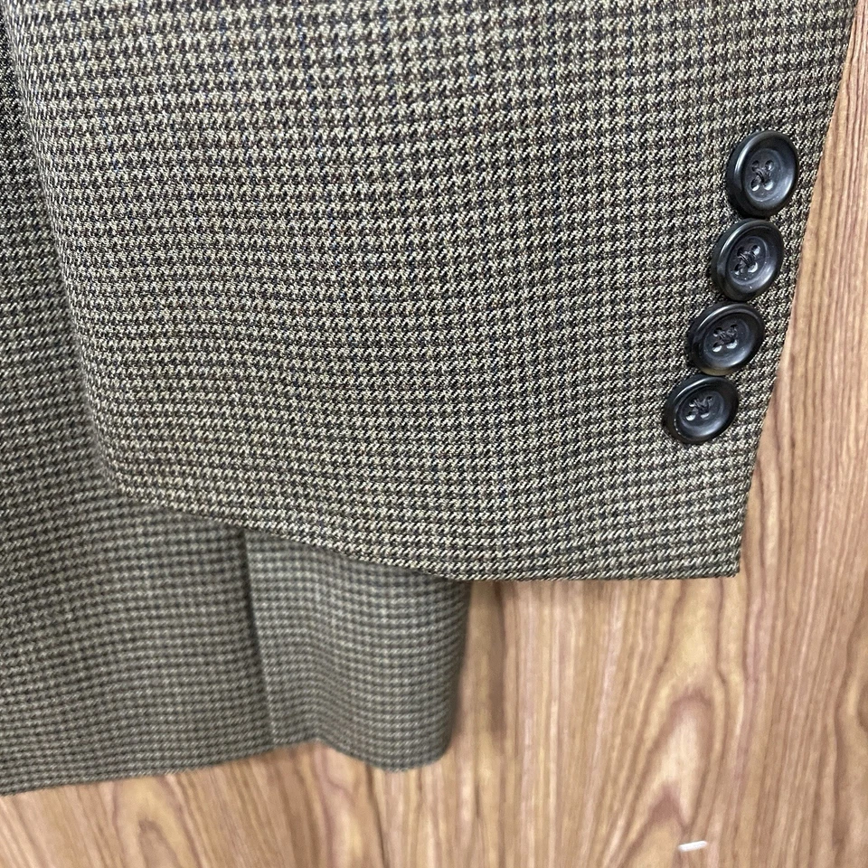 Abrigo Deportivo Joseph and Feiss Dorado Para Hombre 52L Marrón Multicolor 100% Lana Dos Botones Foto 3 de 4