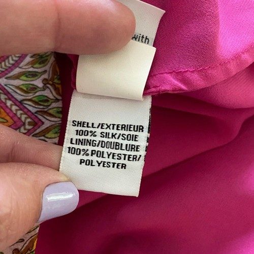 Diane Von Furstenberg DVF Pink Colorful Floral Parry Silk Dress 4 - Picture 12 of 12