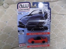 Auto World deluxe series 1991 Pontiac Firebird T/A GTA & 1996 Pontiac Firebird T