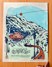 Bright Eyes Hollywood Bowl 21 Year Anniversary Tour Original Silk Screen AP