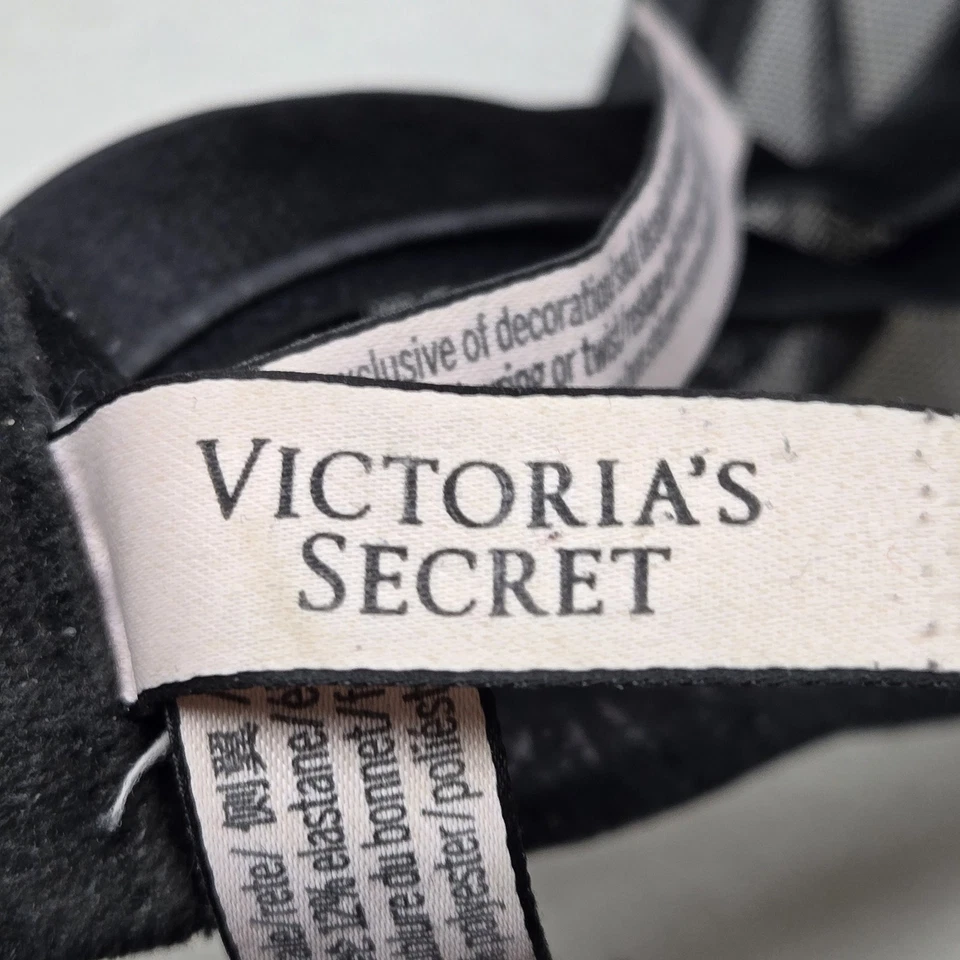 Sujetador convertible Victoria's Secret para mujer 36DD negro push up con aros de encaje Foto 4 de 4