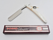 Rasoio DORKO 6/8" Rasoio Dritto #42 Tipo Francese Vintage Stosser SOLINGEN!
