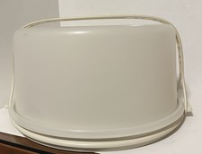 Vintage Tupperware Pie/Cake Carrier Keeper With Base 1256-6 Lid  Handle, Excl
