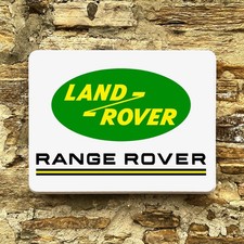 LAND ROVER RANGE ROVERILLUMINATED LED LIGHT BOX WALL SIGN GARAGE AUTOMOBILIA 4X4
