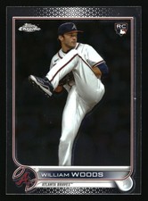 2022 Topps Chrome Update  William Woods #USC55  Atlanta Braves RC Baseball Card